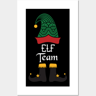 Elf Team Matching Family Group Christmas Party Pajama Posters and Art